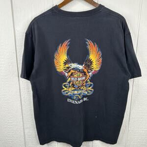Vintage 90’s Harley Davidson Pheonix Eagle “black” Graphic Tee Size Xl